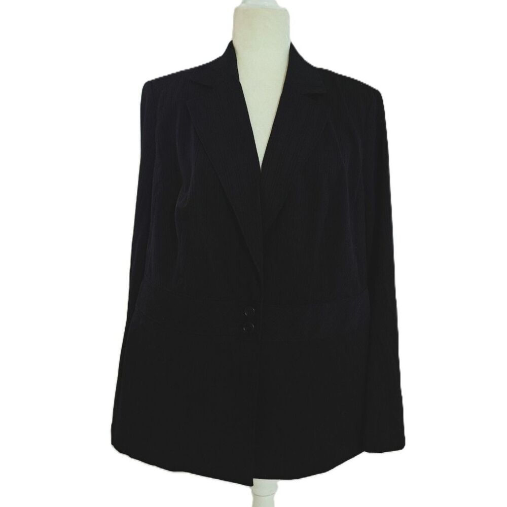 Lane Bryant Women's Black Blazer Jacket Work Office Professional Sz 14-16